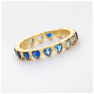 Paul Hewitt Heart of the Sea Rainbow Ring in gold