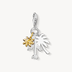 Thomas Sabo Charm Anhänger Palme, Sonne, Flugzeug