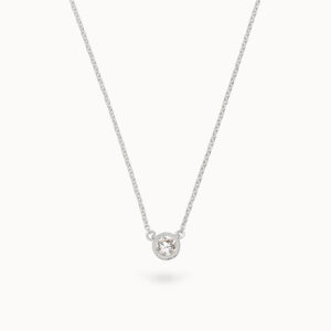 Diara Studios Beaded Zarge Halskette in 585er weissgold