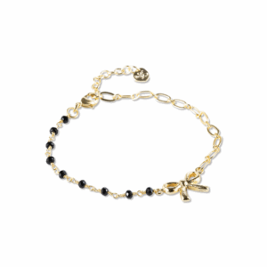 a Beautiful Story Thinking Schwarzer Onyx Armband