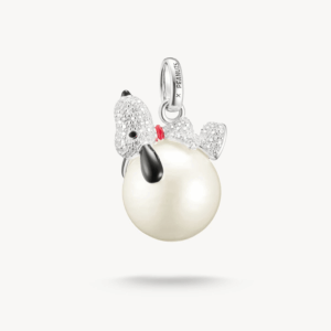 Thomas Sabo Anhänger Snoopy auf Schneeball in silber