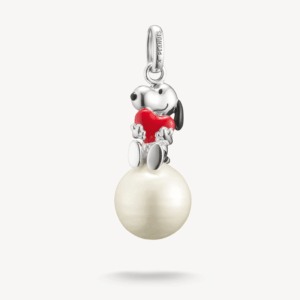 Thomas Sabo Anhänger Snoopy mit Herz auf Schneeball in silber