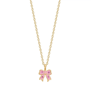 NOA KIDS JEWELLERY Verg. Silber Halskette mit Schleife