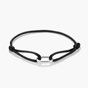 Thomas Sabo Textilarmband Schwarz Connect Silber
