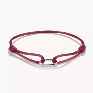 Thomas Sabo Textilarmband Rot Connect Silber