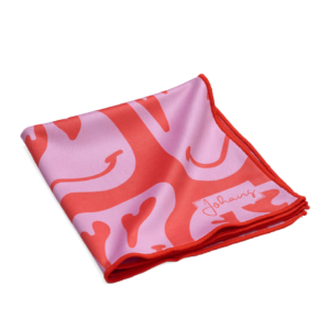 Johans Microfasertuch Joy in rot/rosa