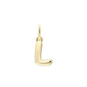 xenox L LETTER BOLD Charm 925/- Sterlingsilber, 18k Vergoldung