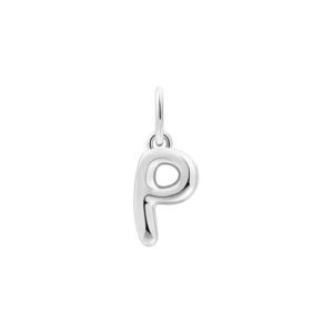 xenox P LETTER BOLD Charm 925/- Sterlingsilber, rhodiniert
