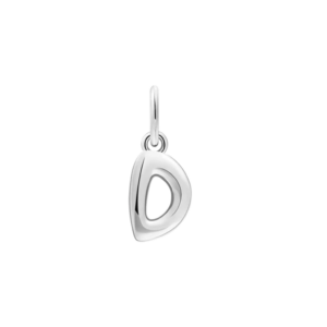 xenox D LETTER BOLD Charm 925/- Sterlingsilber, rhodiniert