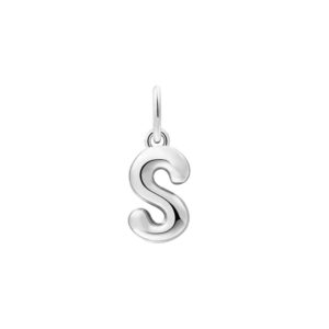 xenox S LETTER BOLD Charm 925/- Sterlingsilber, rhodiniert