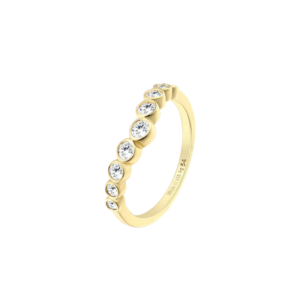 xenox VENICE Ring 925/- Sterlingsilber, 18k Vergoldung