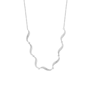 xenox FIORA Halskette 925/- Sterlingsilber, rhodiniert