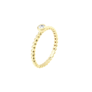 xenox CLARA Ring 925/- Sterlingsilber, 18k Vergoldung