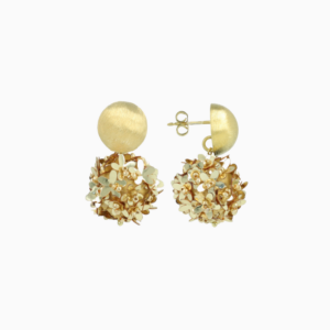 LOTT.gioielli Ohrstecker mit Daisy Paletten Blumen in gold