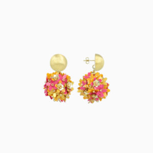 LOTT.giovielli Ohrringe Daisy Pailletten in orange