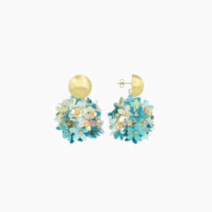 LOTT.gioielli Ohrstecker mit Daisy Paletten Blumen in blau