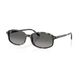 Ray Ban Sonnenbrille Sam in glänzendem Havana grau