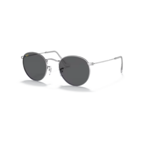 Ray Ban Sonnenbrille Round Metal mit silbernem Gestell