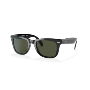 Ray Ban Sonnenbrille Wayfarer Folding classic in schwarz glänzend