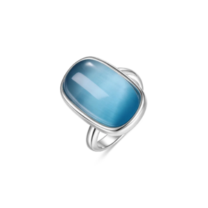 Silventi Ring in Sterling Silber mit türkisfarbenem Stein