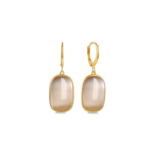 Silventi Ohrringe in Sterlingsilber Blush Statement in gold/beige