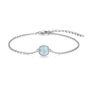 Silventi Armband Natural Glow in 925er silber mit blauem Stein