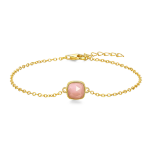 Armband aus 925er Sterlingsilber für Damen Verstellbares Armband, 17 + 3 cm Armband mit Edelstein In verschiedenen Farben erhältlich Eleganter und moderner Schmuck Perfekt für den Alltag oder zum Kombinieren