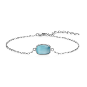 Silventi Armband Blush Essence petite in silber türikis