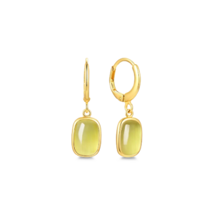 Silventi Ohrringe Blush Essense petite in gold mit gelbenen Steinen