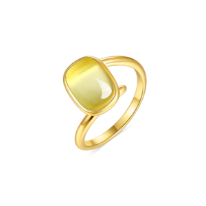 Silventi Ring in Sterling Silber Blush Essence in gold/gelb