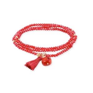 Marina García Zen Armband Coral in rot gold