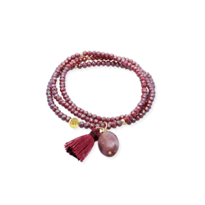 Marina García Armband Burgundy in weinrot