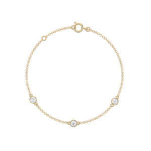 DIARA STUDIOS Trio Zarge Armband in 585er Gelbgold