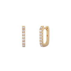 DIARA STUDIOS INFINITY FRAME Ohrring in 585er Gelbgold