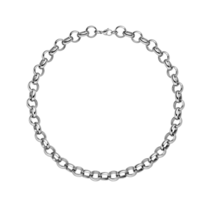 M&M Edelstahl Halskette silber