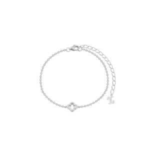 XENOX Armband Clover in 925er Sterlingsilber rhodiniert