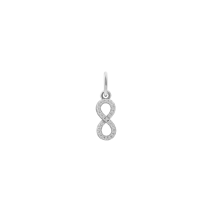 XENOX Infinity Charm in 925er Sterlingsilber rhodiniert