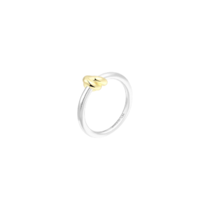 XENOX Ring Knot in silber mit gold
